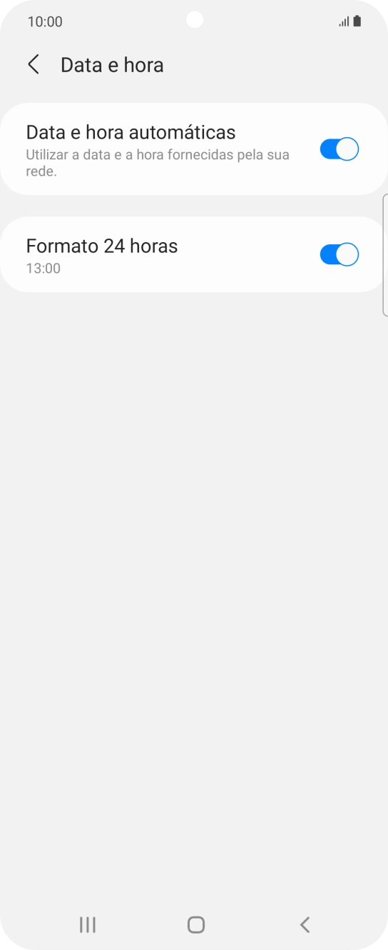 Prima a tecla de início para terminar e voltar ao ecrã inicial.