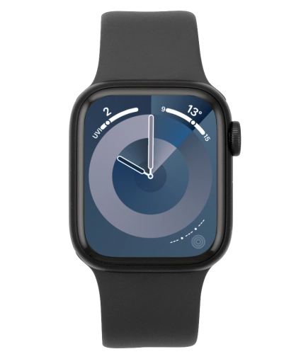 Imagen 1: Vista frontal del Apple Watch Series 9 - Black