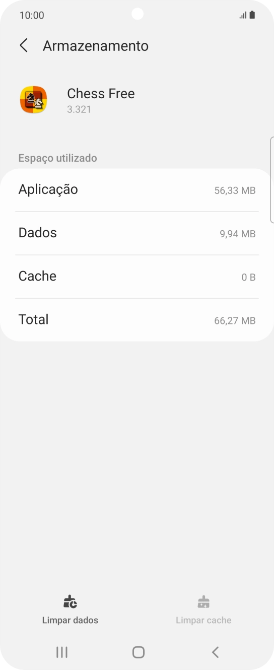 Prima a tecla de início para terminar e voltar ao ecrã inicial.