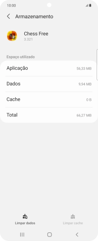 Prima a tecla de início para terminar e voltar ao ecrã inicial.