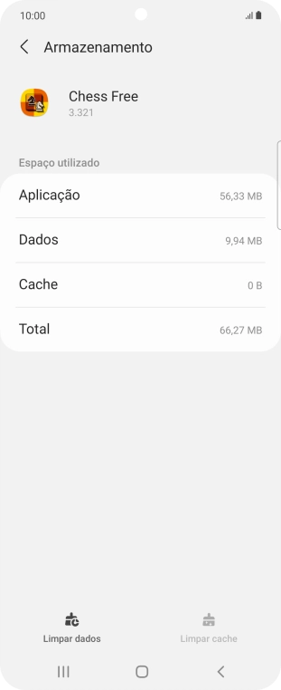 Prima a tecla de início para terminar e voltar ao ecrã inicial.