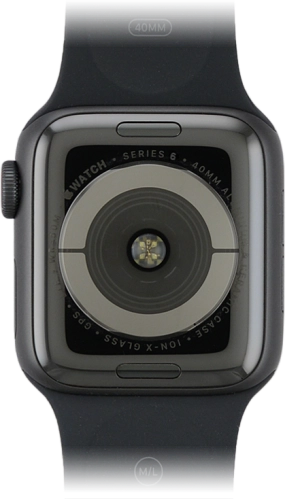 Imagen 2: Vista posterior del Apple Watch Series 6 - DarkGray