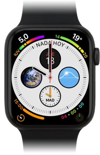 Imagen 1: Vista frontal del Apple Watch Series 4 - Black