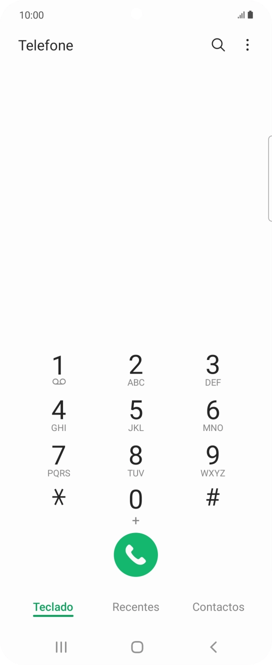 Prima o ícone de menu.