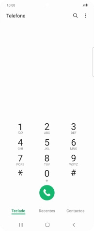 Prima o ícone de menu.