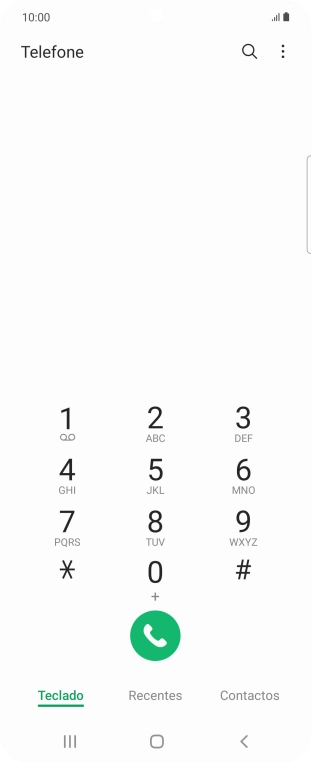 Prima o ícone de menu.