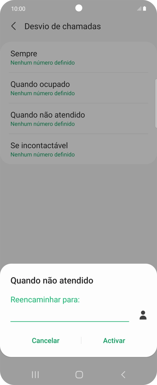 Introduza 123 e prima Activar.