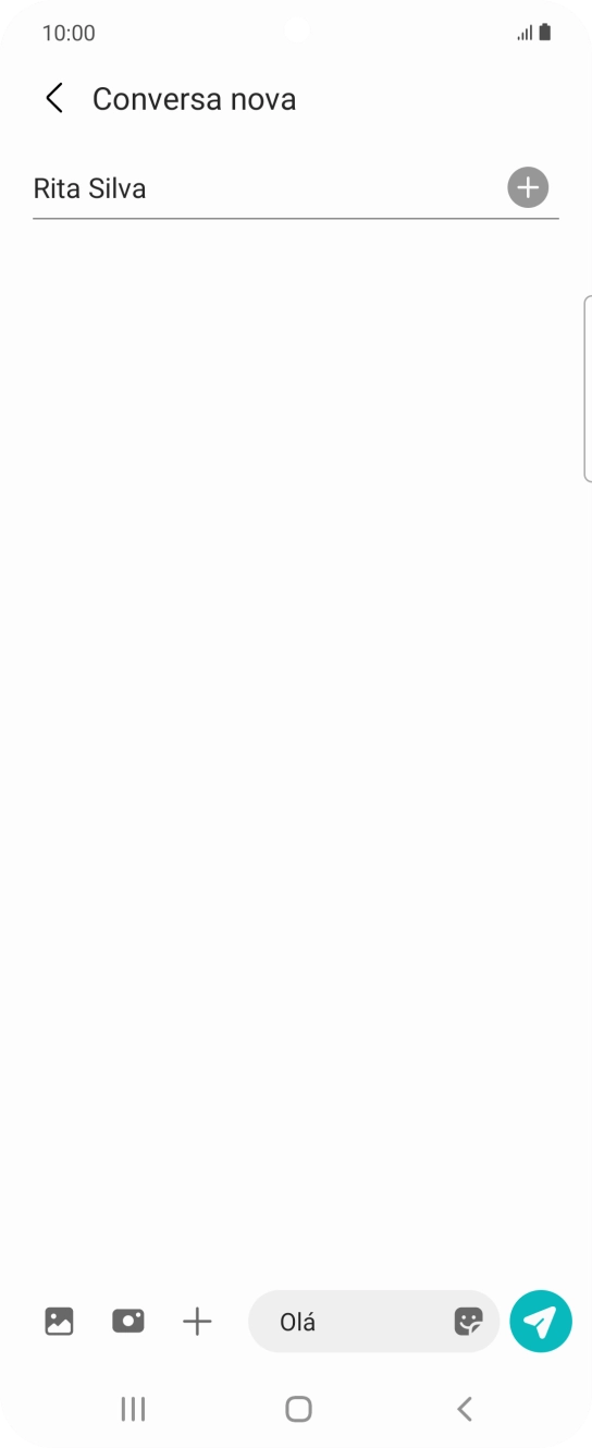 Prima o ícone de imagens.