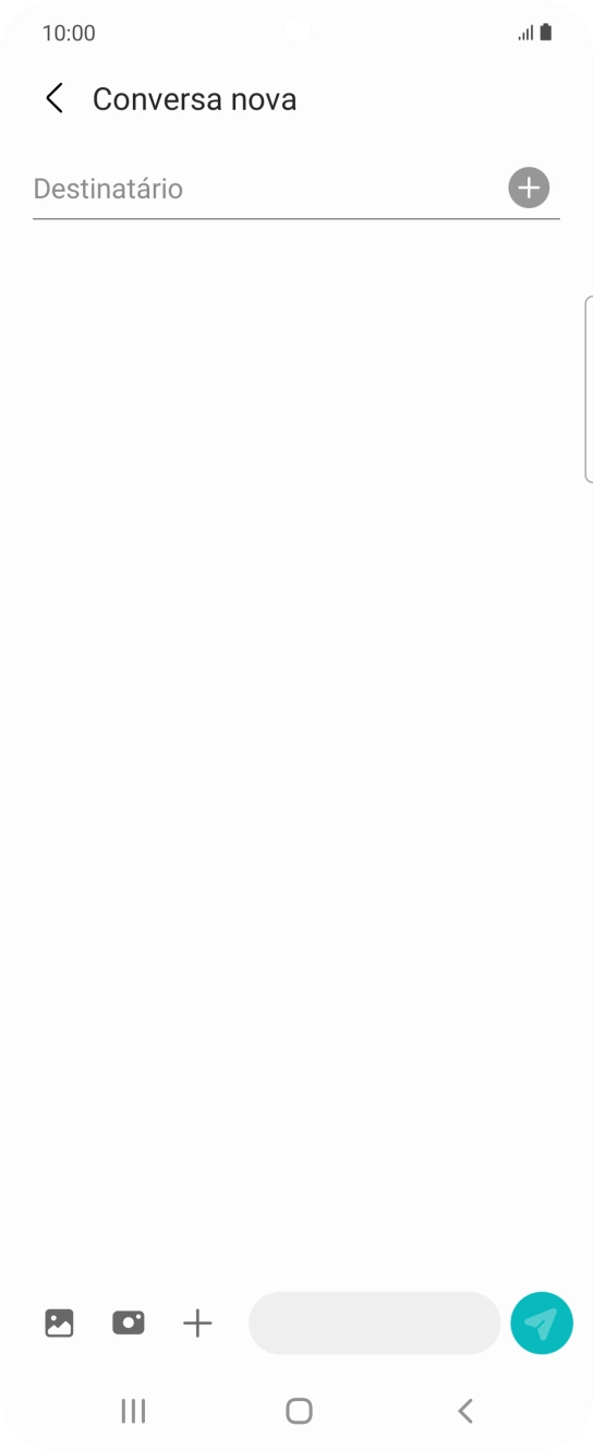 Prima a caixa de pesquisa e introduza as primeiras letras do nome do destinatário.