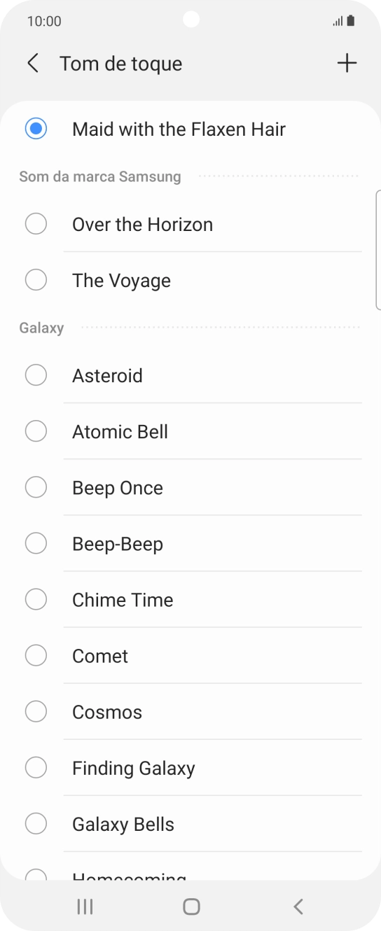 Prima a tecla de início para terminar e voltar ao ecrã inicial.