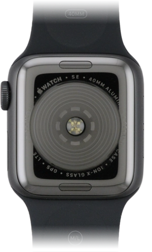 Imagen 2: Vista posterior del Apple Watch SE - Black