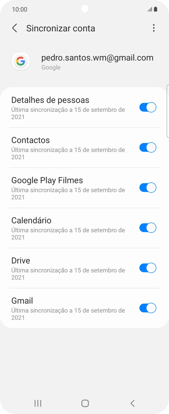 Prima a tecla de início para terminar e voltar ao ecrã inicial.