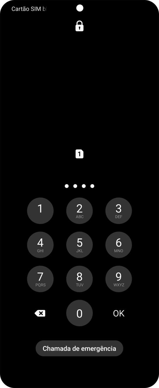 Se necessário, introduza o código PIN e prima OK.