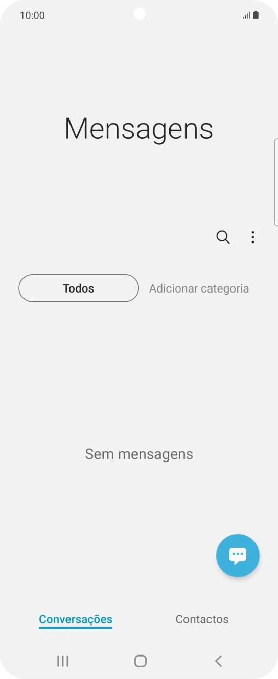 Prima o ícone de nova mensagem.