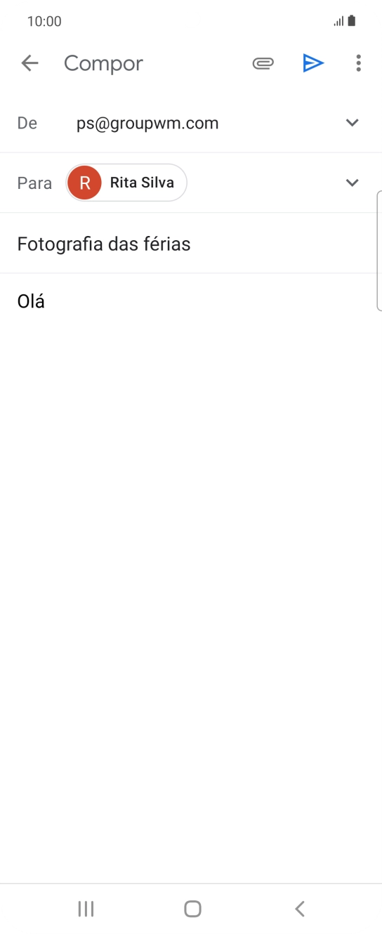 Prima o ícone de anexo.