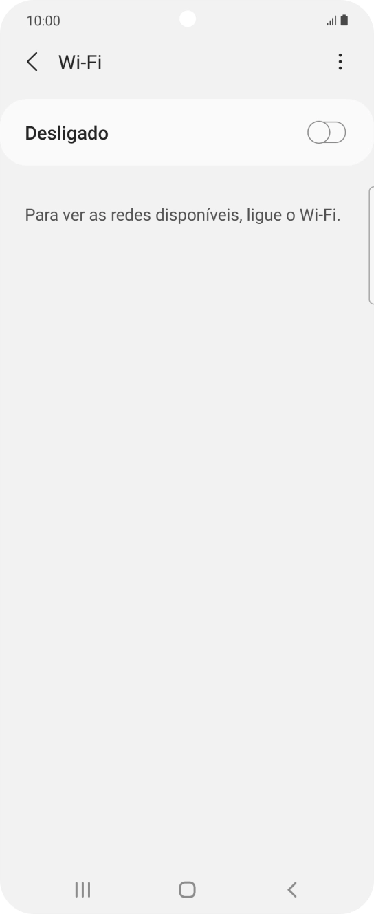 Prima o indicador para ativar a função.