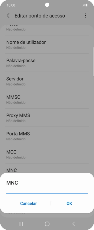Introduza 01 e prima OK.