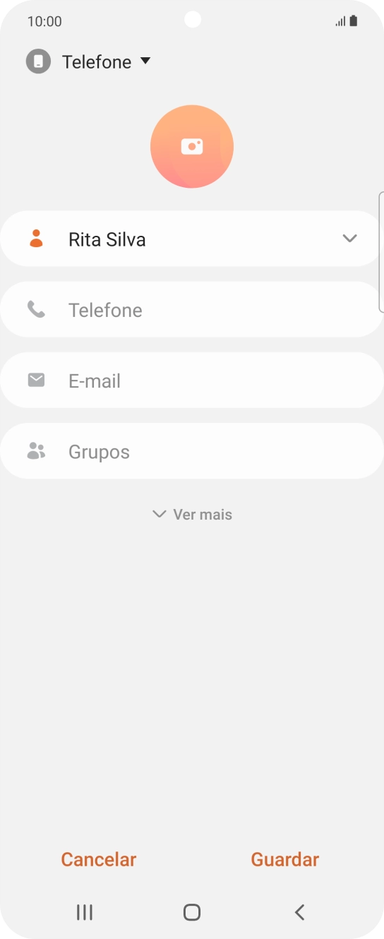 Prima Telefone e introduza o número de telefone pretendido.