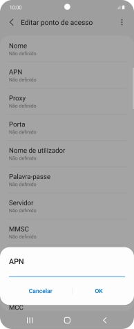 Introduza net2.vodafone.pt e prima OK.