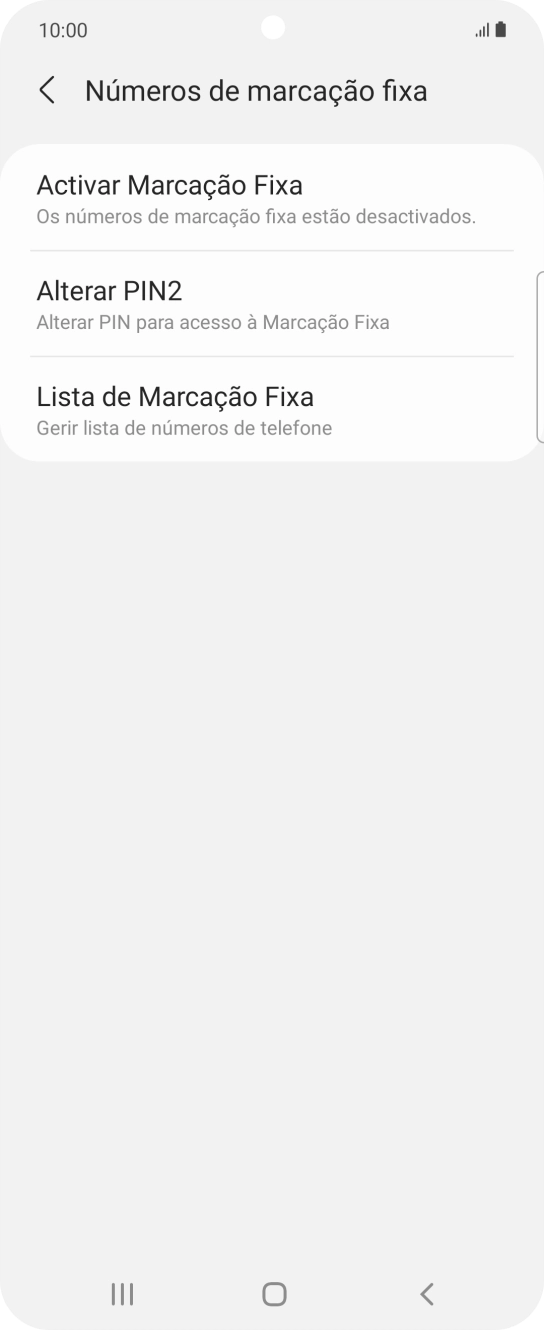 Prima Activar Marcação Fixa.