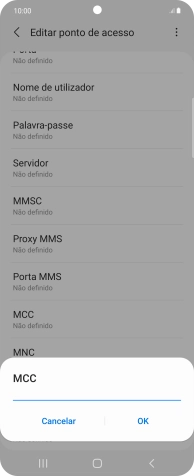 Introduza 268 e prima OK.