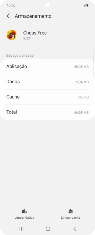 Prima Limpar cache.