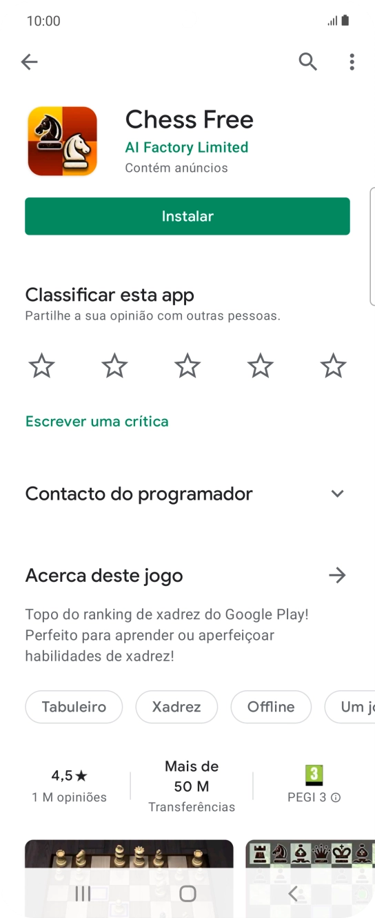 Prima a tecla de início para terminar e voltar ao ecrã inicial.