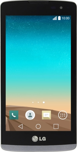 Imagen 1: Vista frontal del LG Leon 4G LTE (C50) - Black