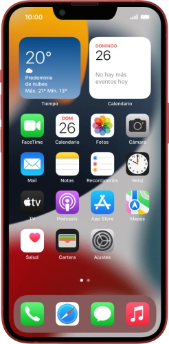 Imagen 1: Vista frontal del Apple iPhone 13 - Red