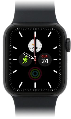 Imagen 1: Vista frontal del Apple Watch SE - Black