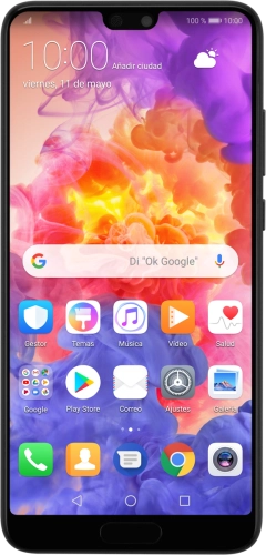Imagen 1: Vista frontal del Huawei P20 - Black