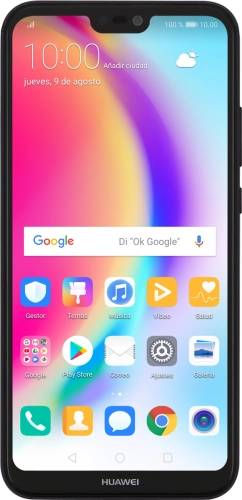 Imagen 1: Vista frontal del Huawei P20 lite - Black
