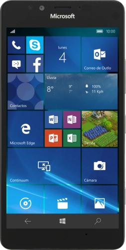 Imagen 1: Vista frontal del Microsoft Lumia 950 - Black