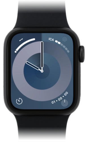 Imagen 1: Vista frontal del Apple Watch SE 3 - Black