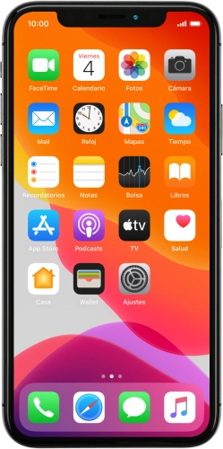 Imagen 1: Vista frontal del Apple iPhone X - Black