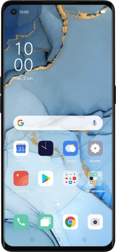 Imagen 1: Vista frontal del OPPO Find X2 Neo - LightSkyBlue