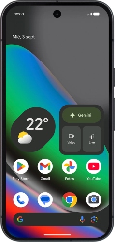 Imagen 1: Vista frontal del Google Pixel 10 - Black