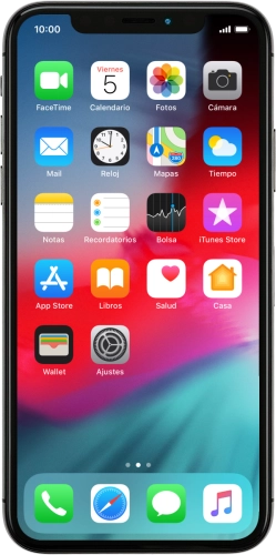 Imagen 1: Vista frontal del Apple iPhone X - Black