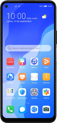 Imagen 1: Vista frontal del Huawei P40 lite 5G - MidnightBlue