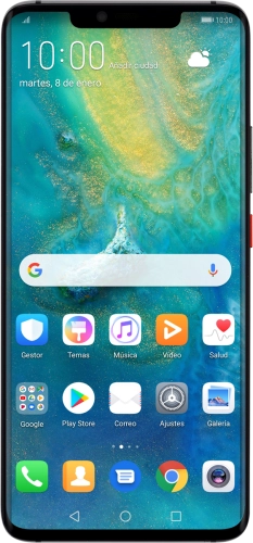 Imagen 1: Vista frontal del Huawei Mate 20 Pro - Black