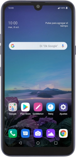 Imagen 1: Vista frontal del LG Q60 - Black