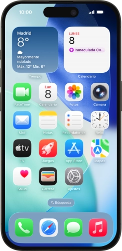 Imagen 1: Vista frontal del Apple iPhone 15 Pro - Black