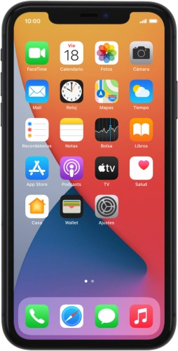 Imagen 1: Vista frontal del Apple iPhone 11 - DarkGray