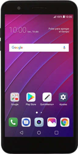 Imagen 1: Vista frontal del LG K10 (2018) - Black