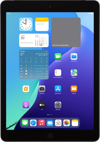Imagen 1: Vista frontal del Apple iPad 10.2 (7th gen.) - DarkGray