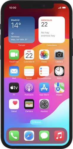 Imagen 1: Vista frontal del Apple iPhone 12 - Black