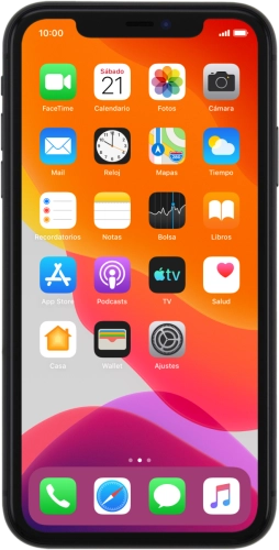 Imagen 1: Vista frontal del Apple iPhone 11 - DarkGray
