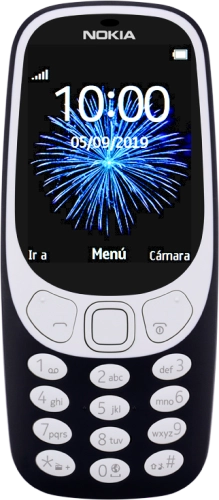 Imagen 1: Vista frontal del Nokia 3310 (2017) - MidnightBlue