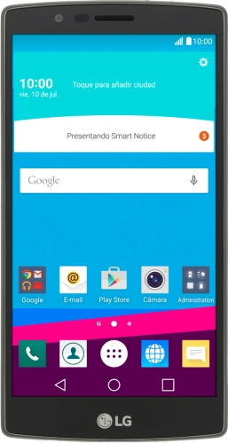 Imagen 1: Vista frontal del LG G4 - Yellow