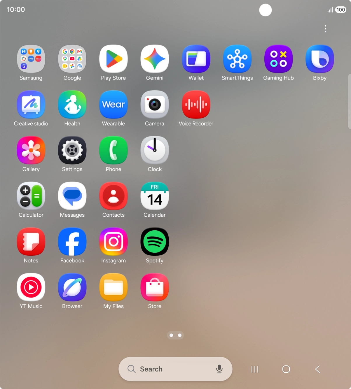 Open a supported app, e.g. Messages.